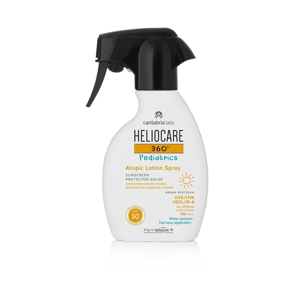 Heliocare 360 Pediatrics Atopic Lotion Spray SPF 50 bottle